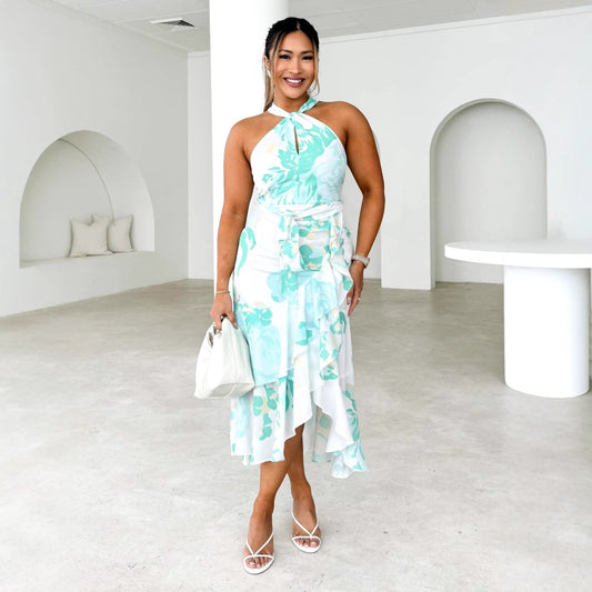 Spring And Summer Fashion Elegant Tied Dress