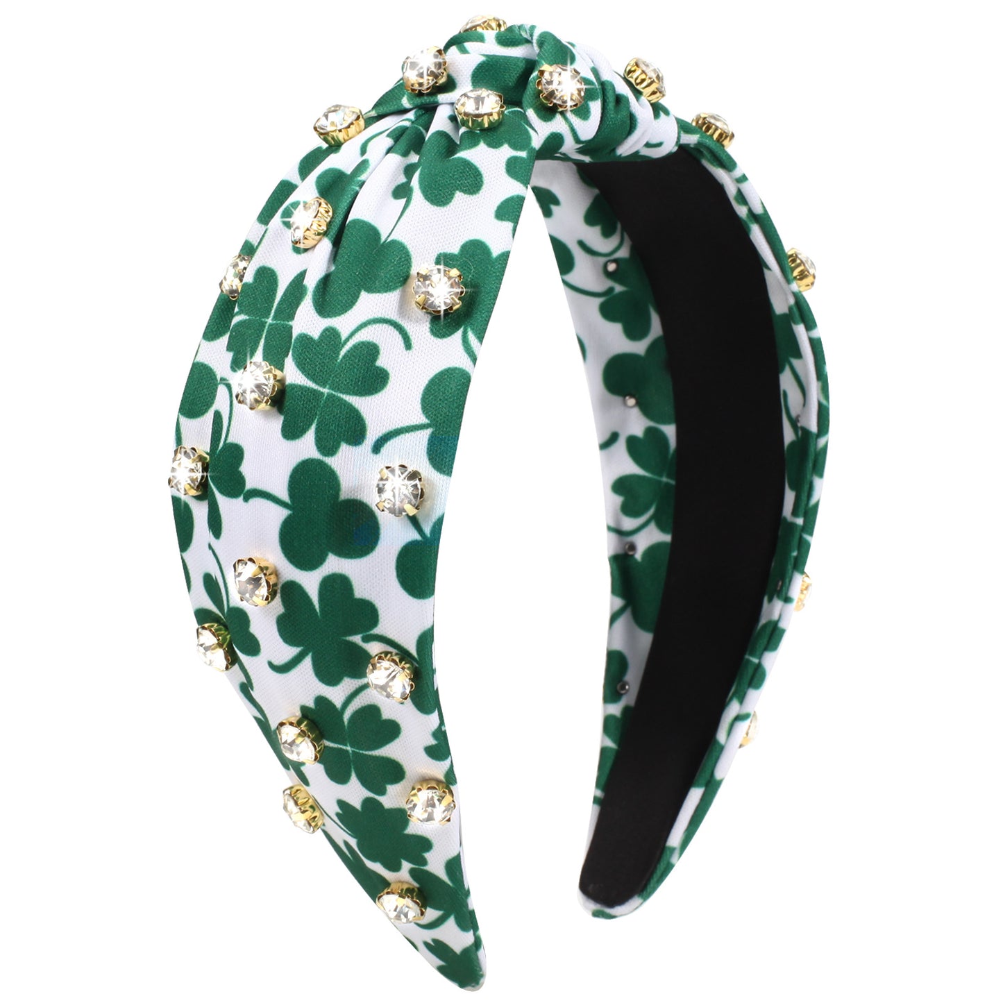 Knotted Irish St Patrick's Day Rhinestone-encrusted Headband