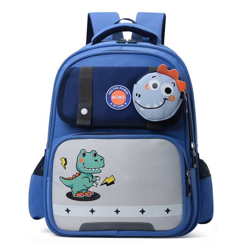 Elementary School Student Schoolbag Large Capacity Spine Protection Lightweight Dinosaur