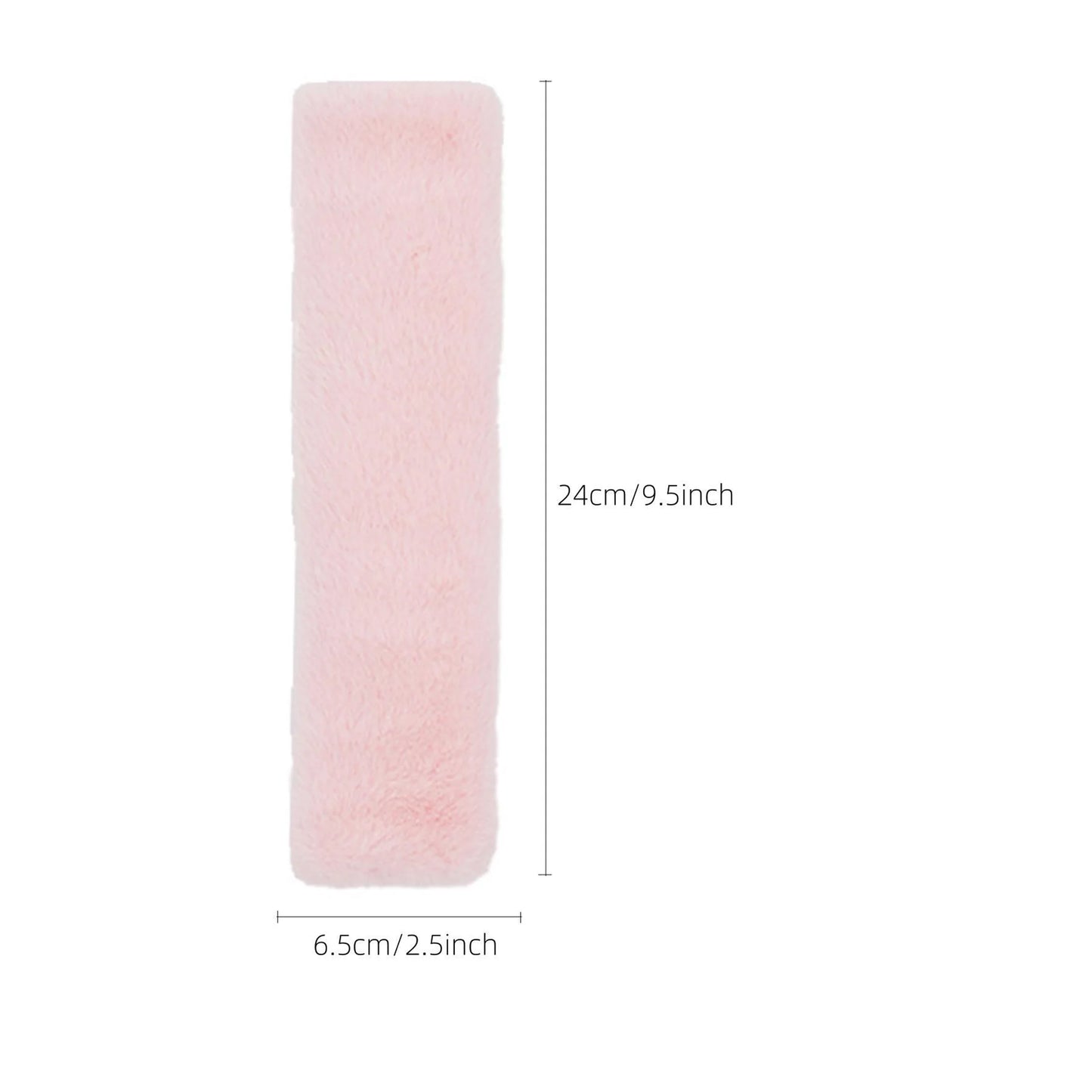 1 piece of artificial rabbit hair long car seat belt shoulder protector suitable for autumn and winter seasons
