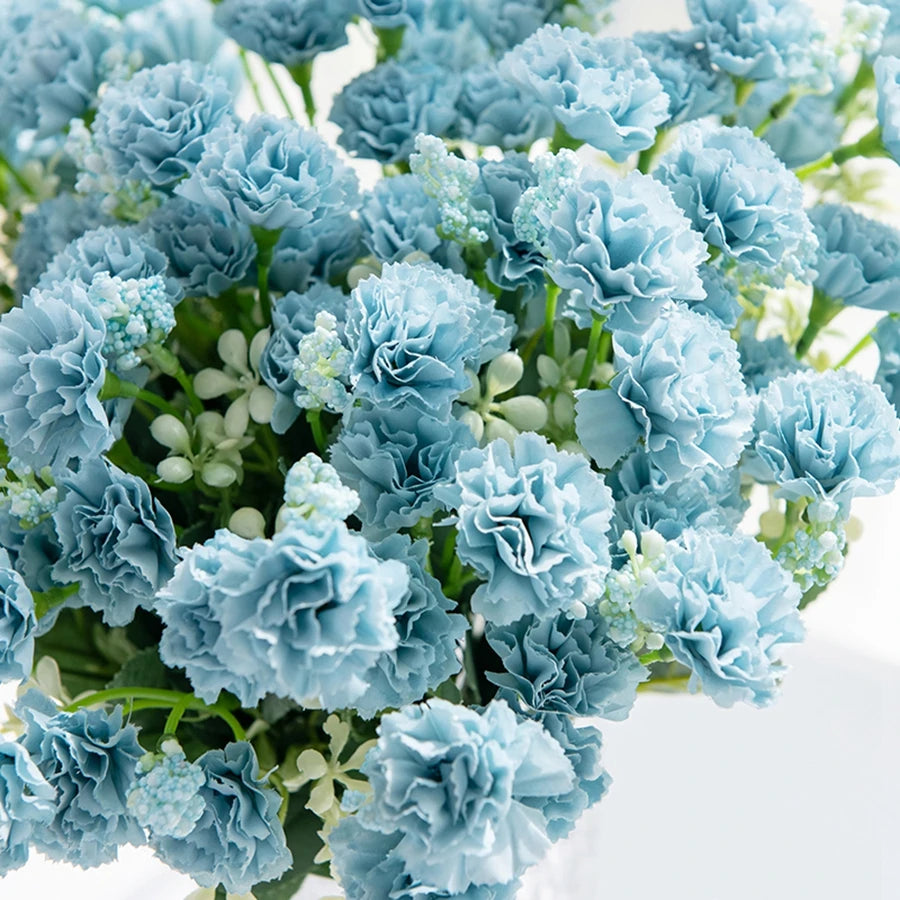 5 forks 15 heads small carnation for wedding arch decor christmas Garland accessories home Floral Arrangement artificial flowers