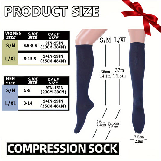 15-20mmHg Graduated Compression Copper Compression Socks - 6 Pairs For Women And Men - Improved Circulation And Reduced Swelling