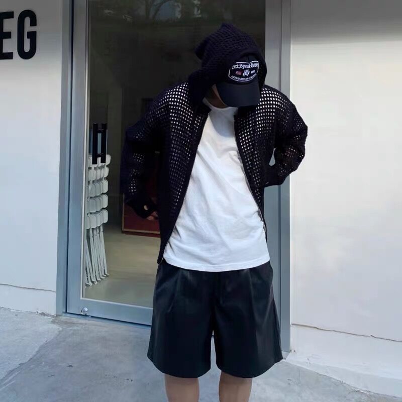 Boys Hooded Breathable Casual Zipper Cardigan Sweater Coat