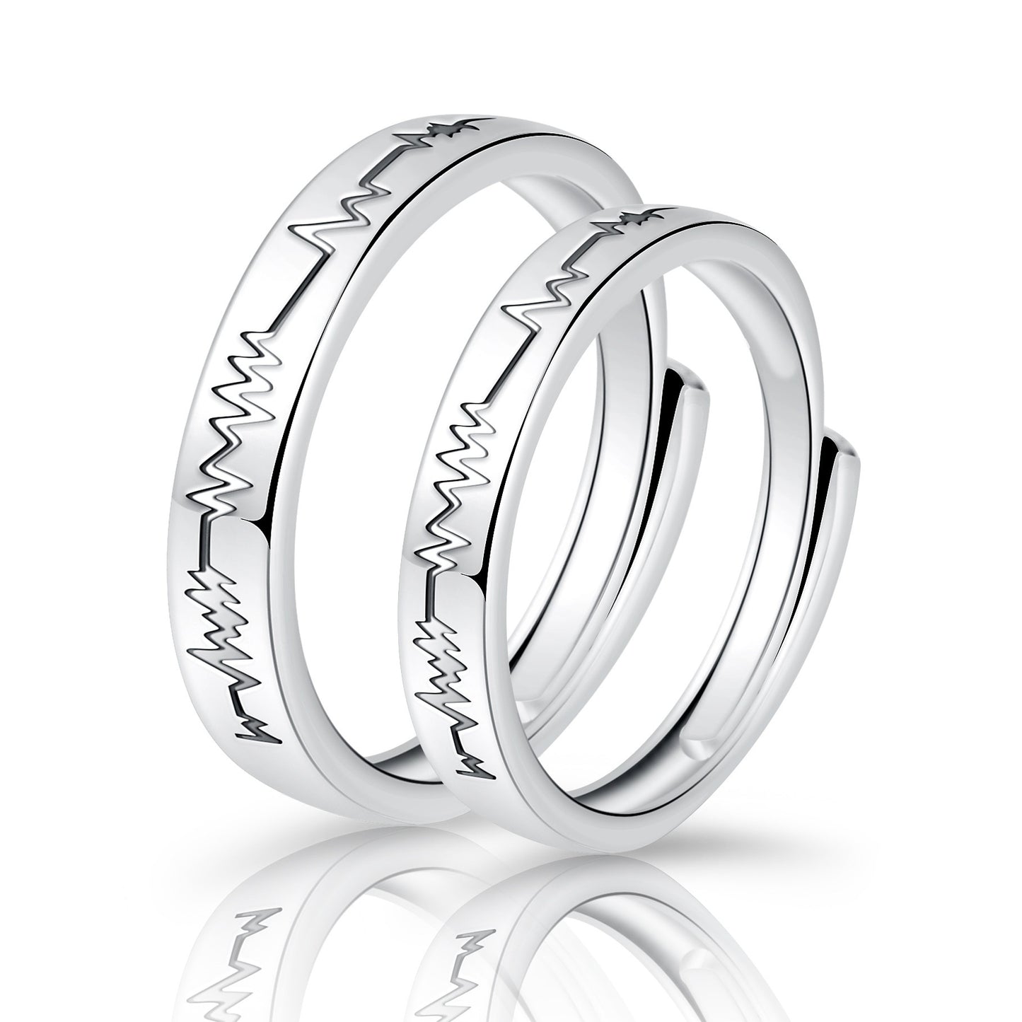 Moissanite Engagement Couple Couple Rings