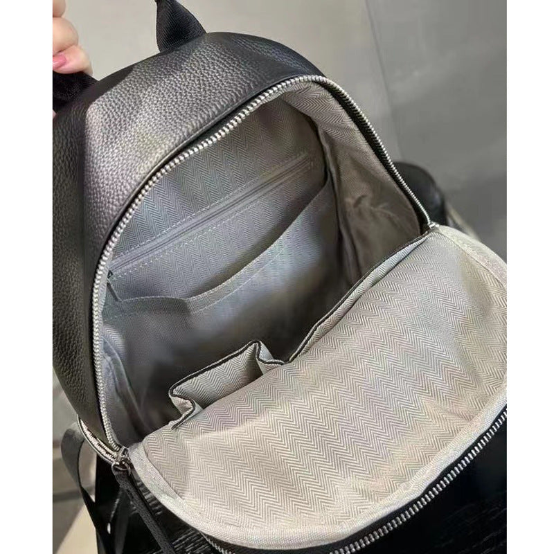 High-grade Baidu Leather Backpack