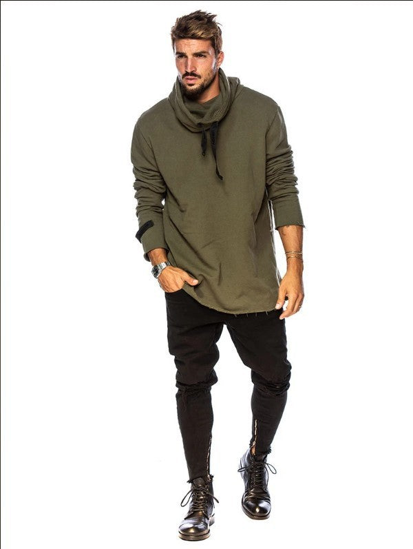 Youth Popular Casual Wool Sweater With Hooded Collar