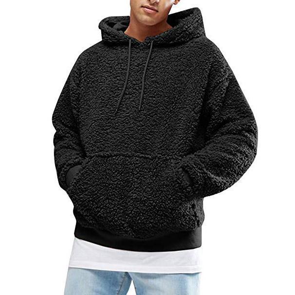 Men's Plus Velvet Thick Hooded Sweater Fashion