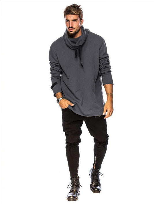 Youth Popular Casual Wool Sweater With Hooded Collar