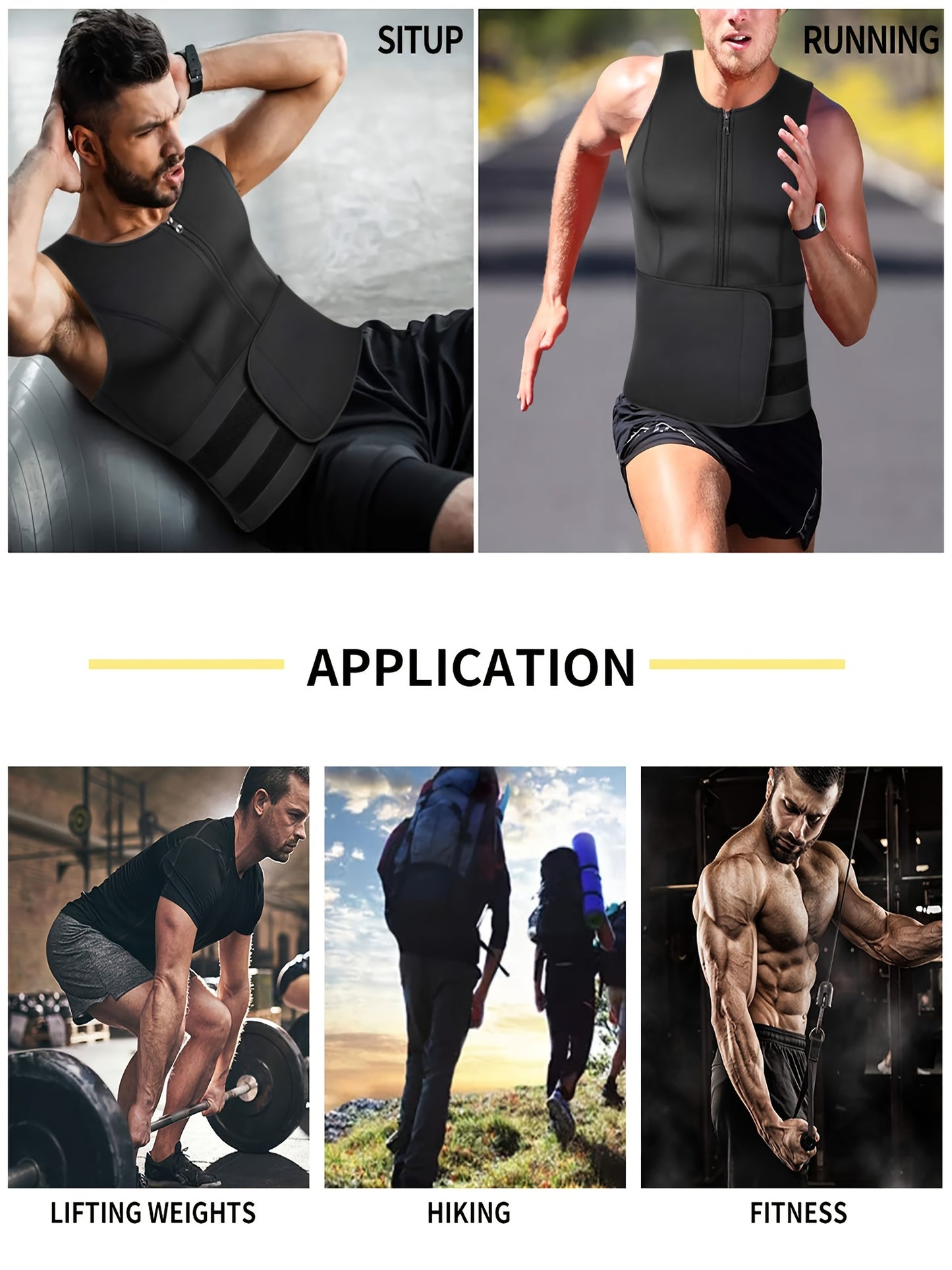 Adjustable Compression Men's Tank Top - Waist Trainers for Men